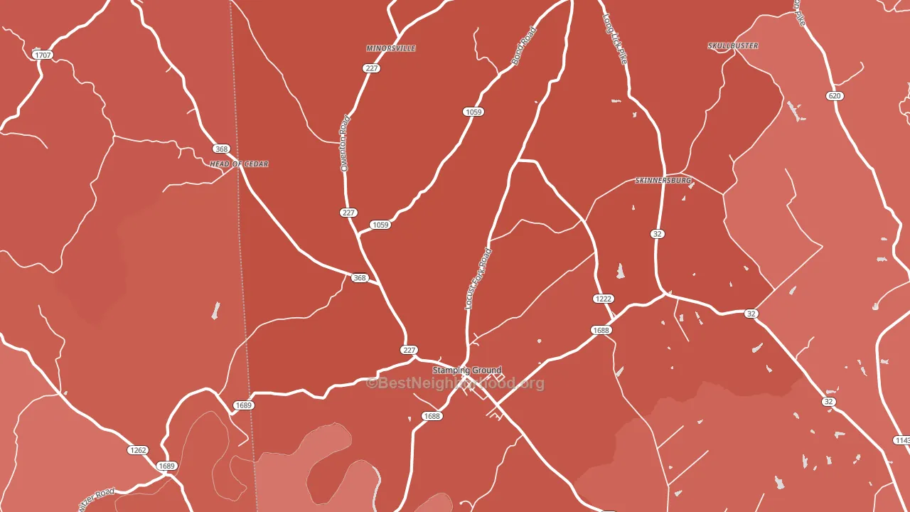 40379, KY block-group political-lean map