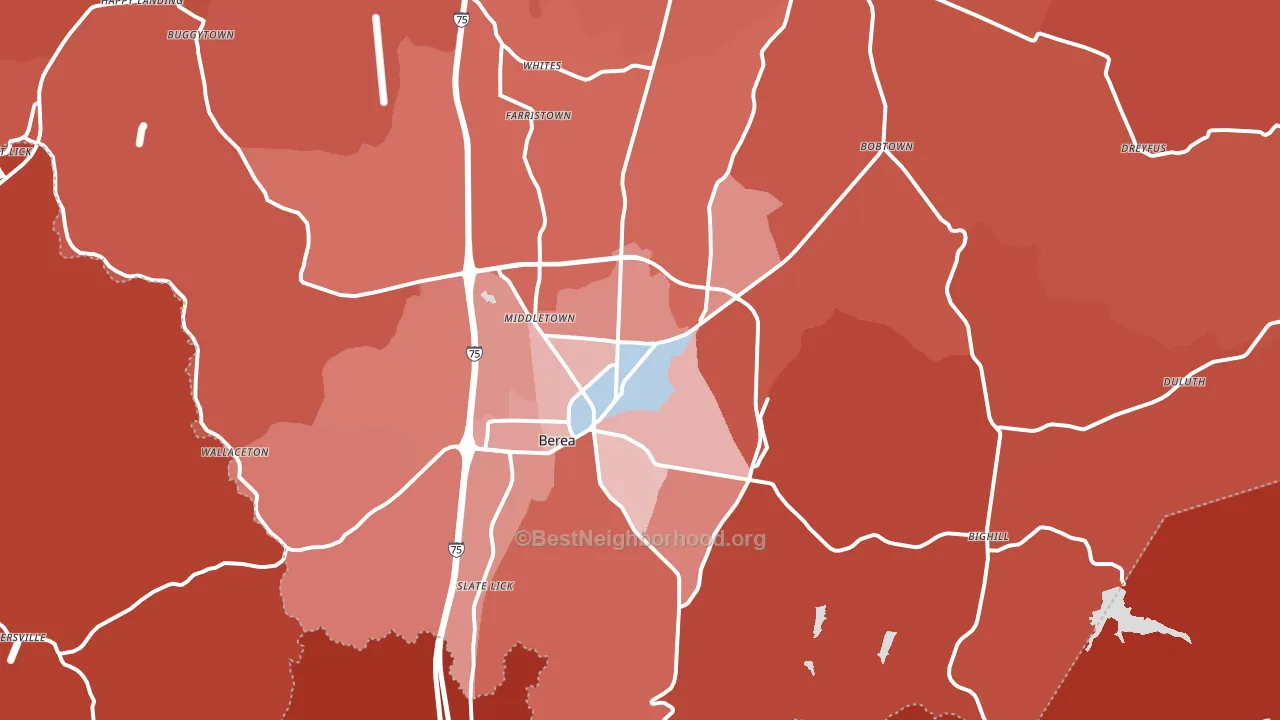 40403, KY block-group political-lean map