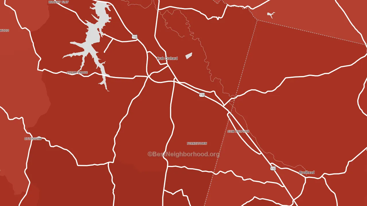40419, KY block-group political-lean map