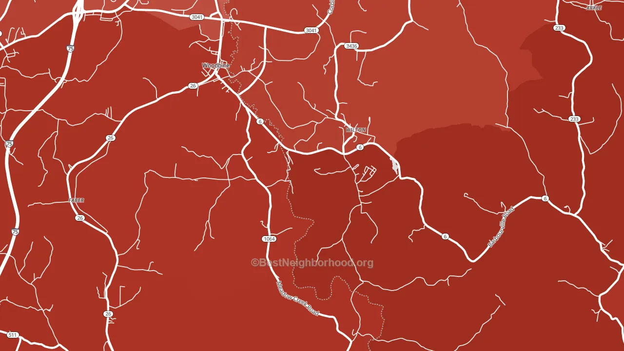 40771, KY block-group political-lean map