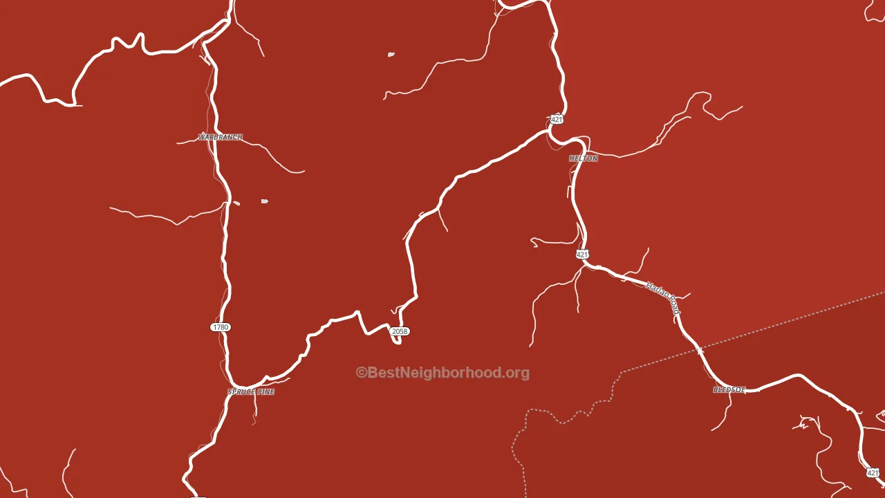40840, KY block-group political-lean map