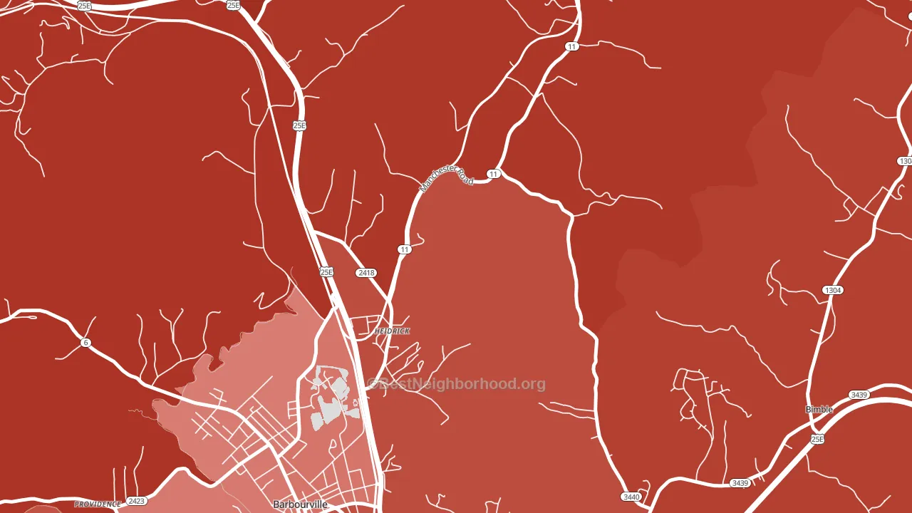 40949, KY block-group political-lean map