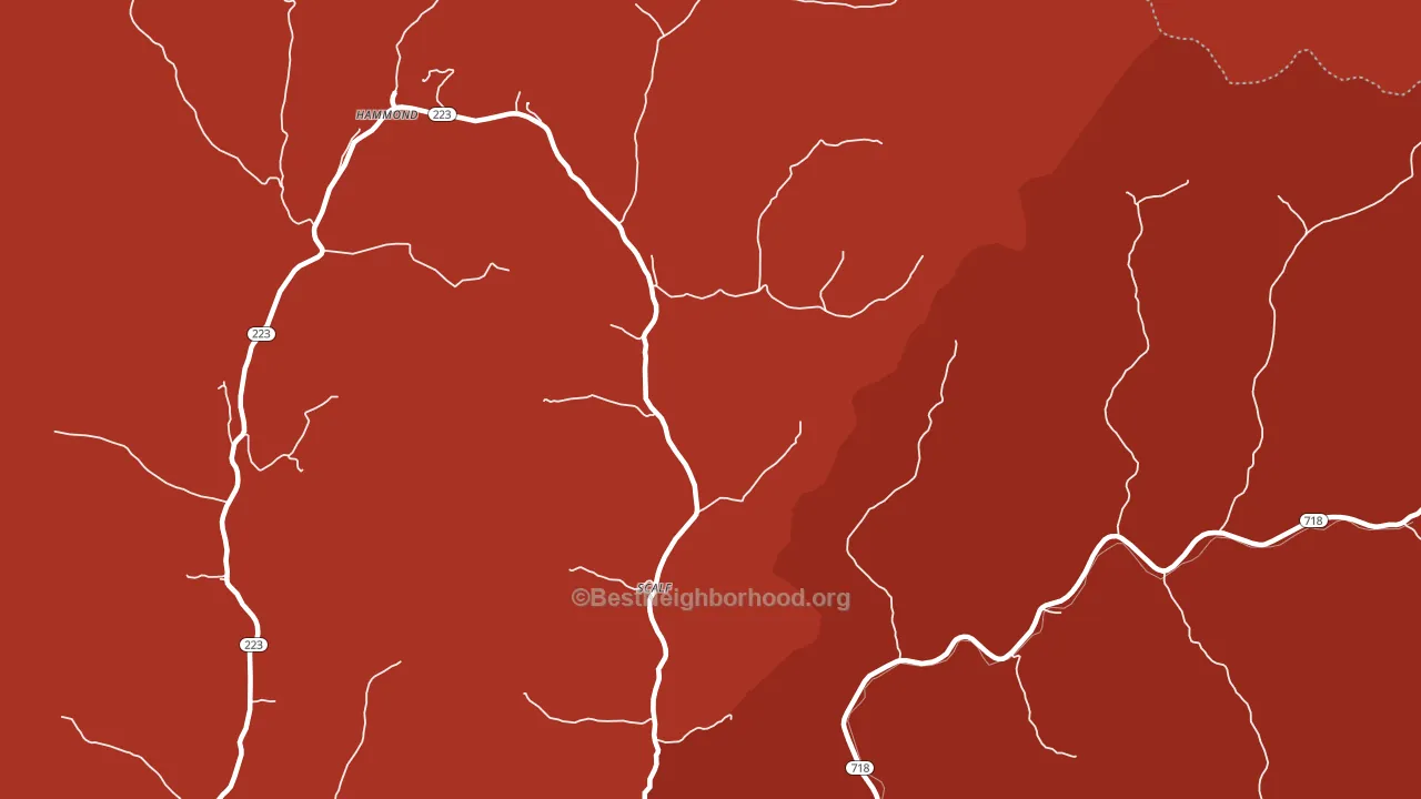 40982, KY block-group political-lean map