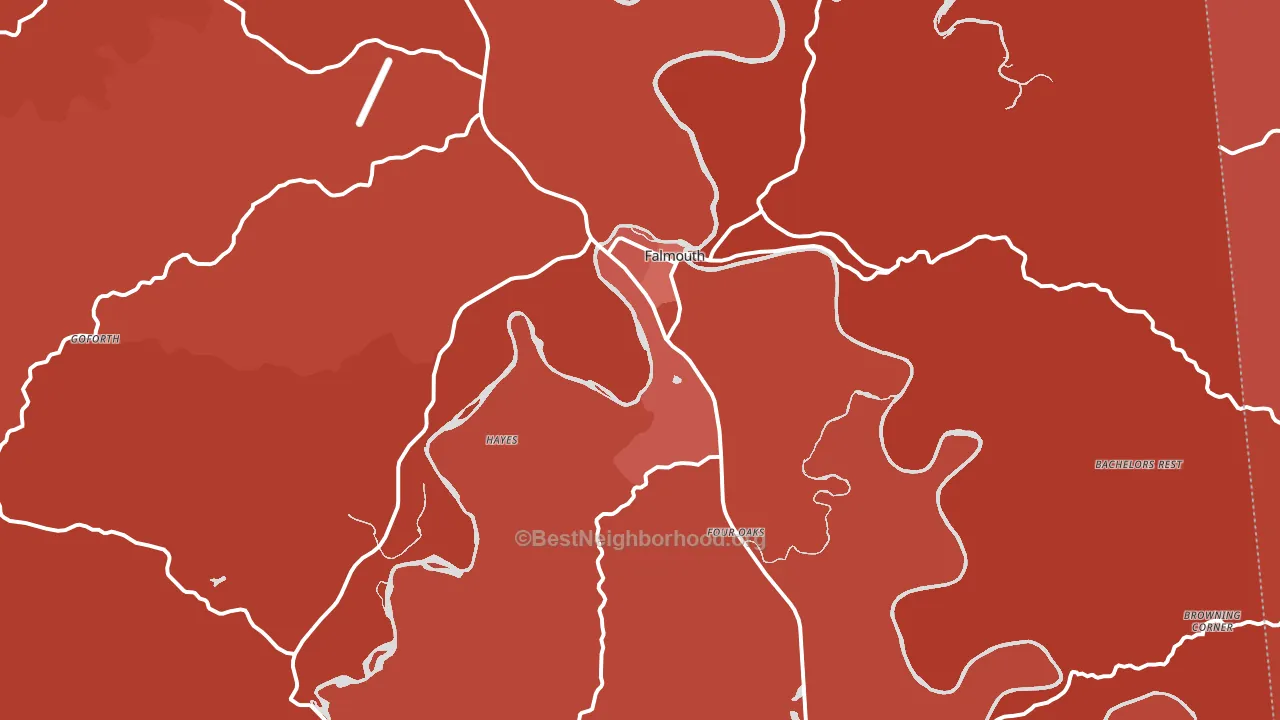 41040, KY block-group political-lean map