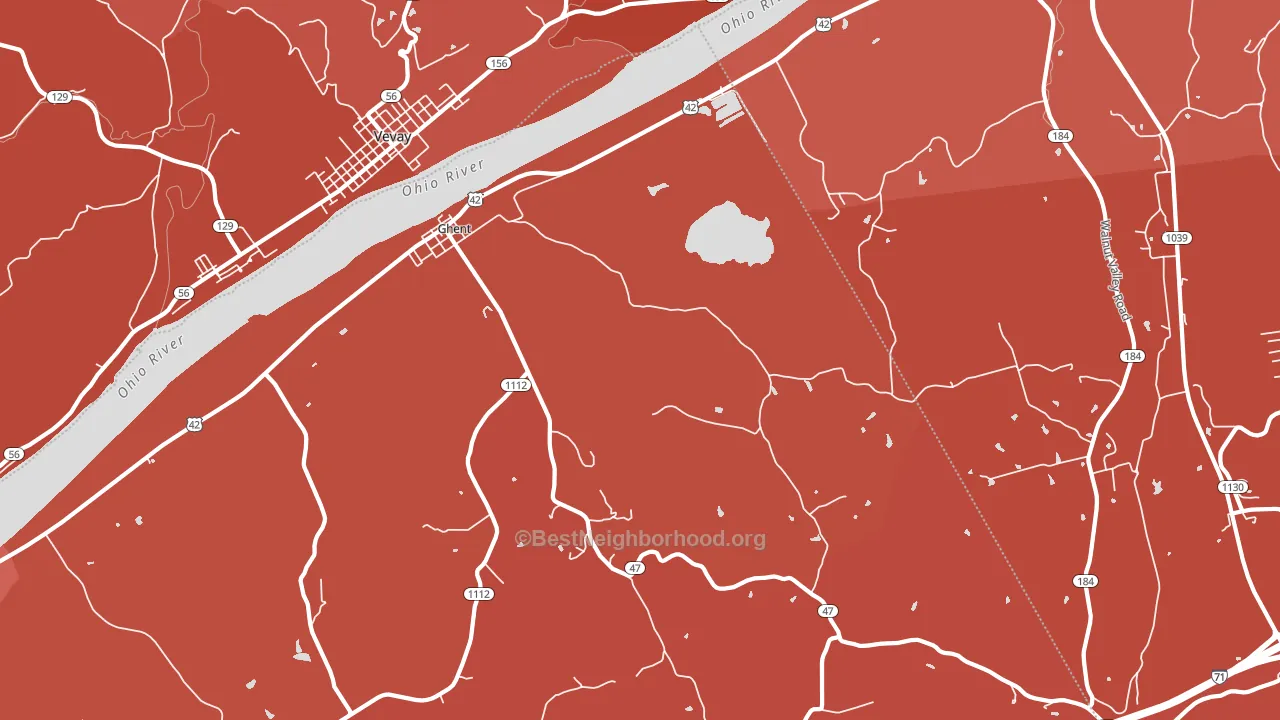 41045, KY block-group political-lean map