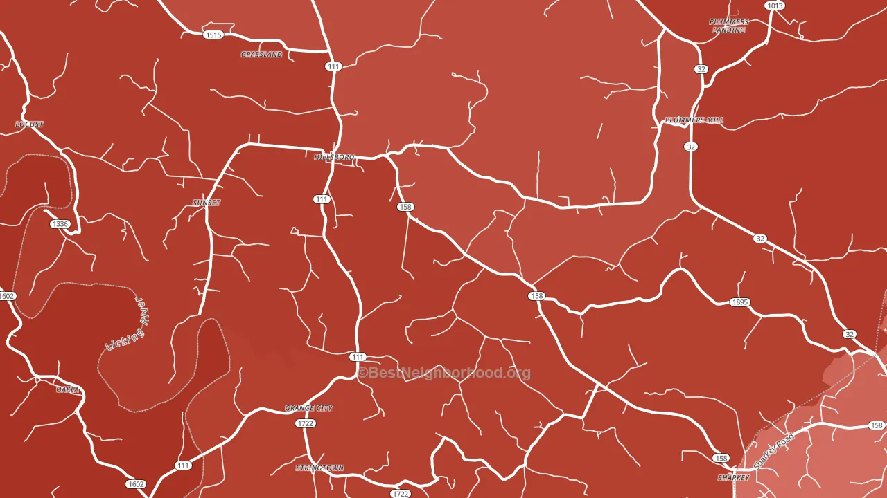 41049, KY block-group political-lean map