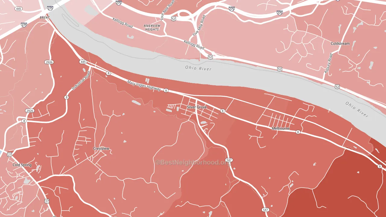 41085, KY block-group political-lean map