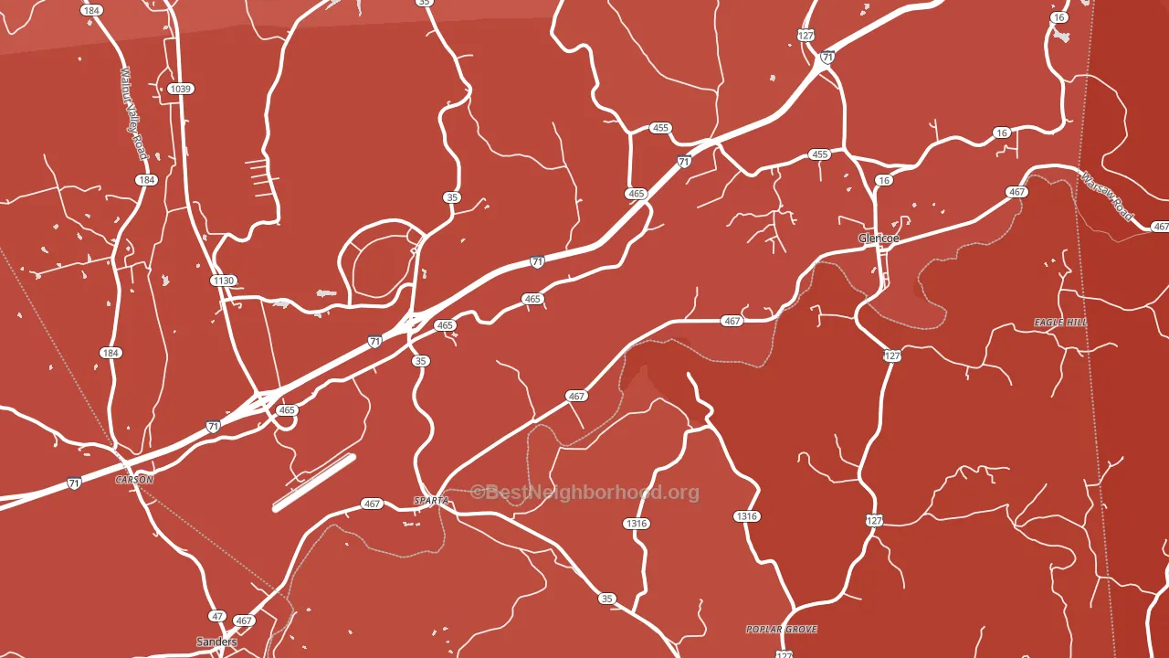 41086, KY block-group political-lean map