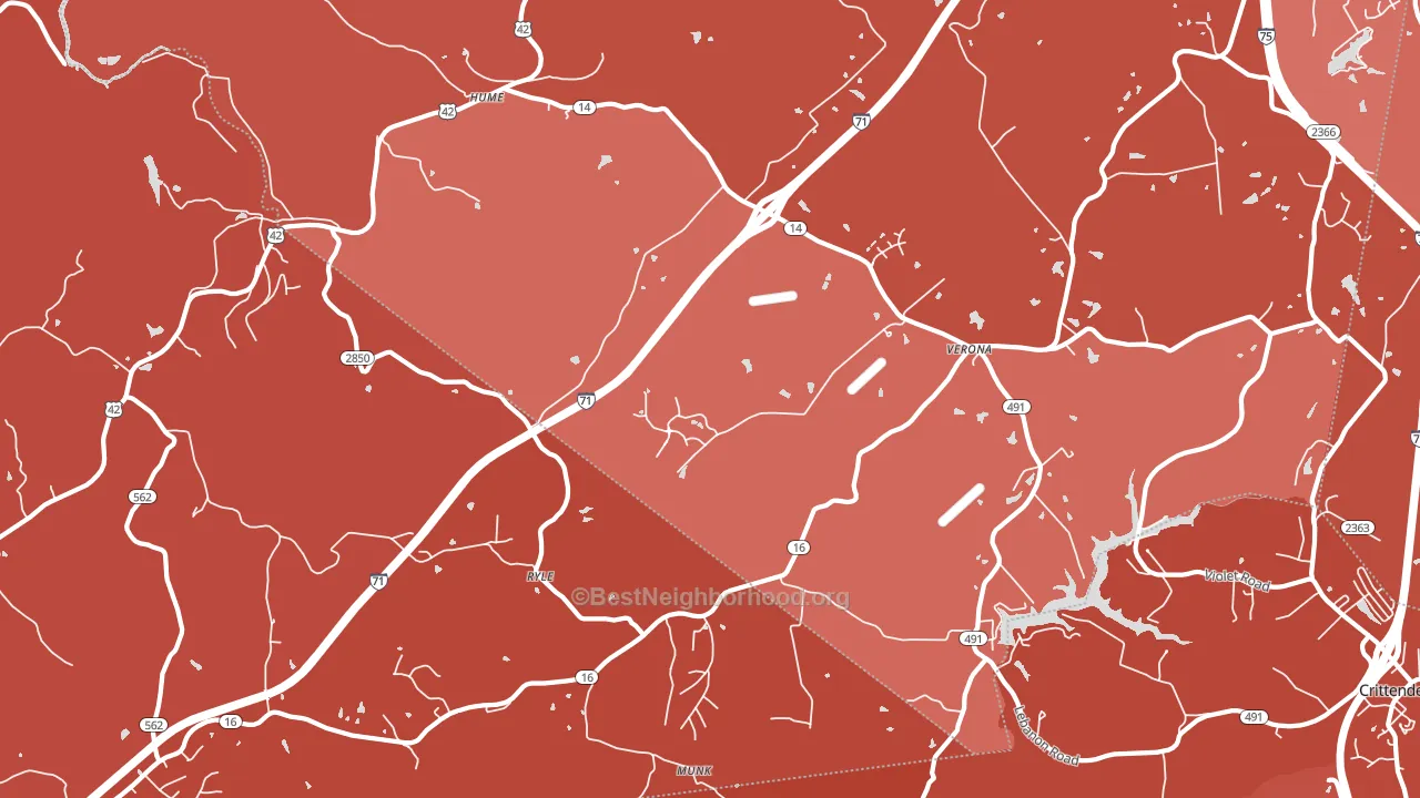 41092, KY block-group political-lean map