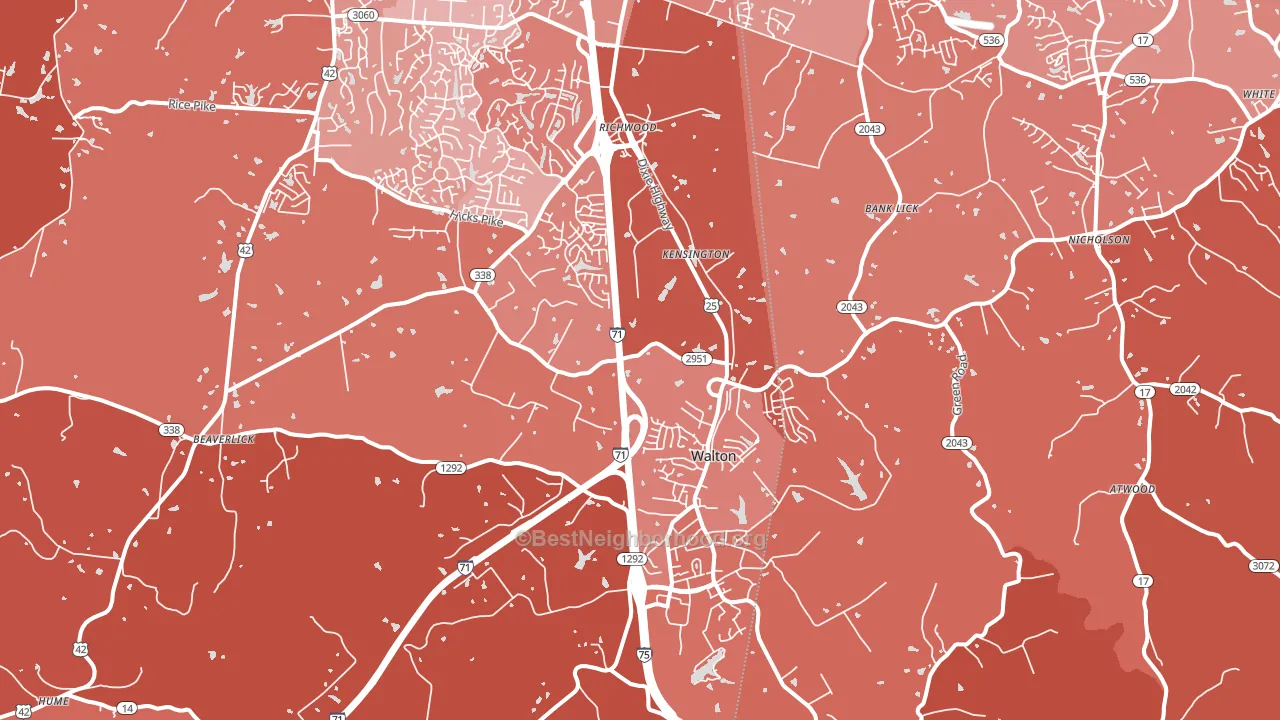 41094, KY block-group political-lean map