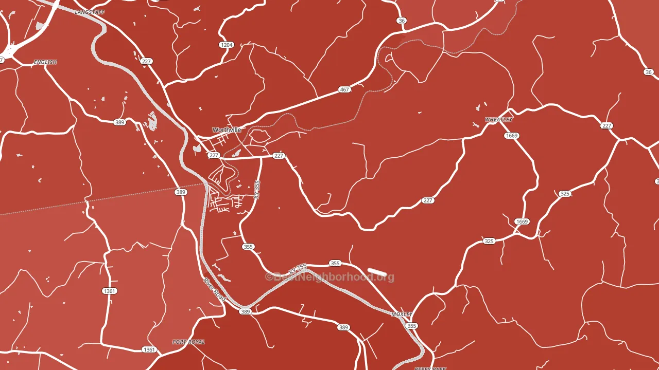41098, KY block-group political-lean map