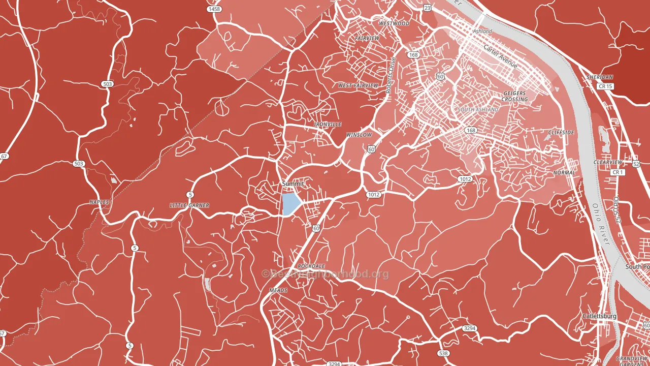 41102, KY block-group political-lean map