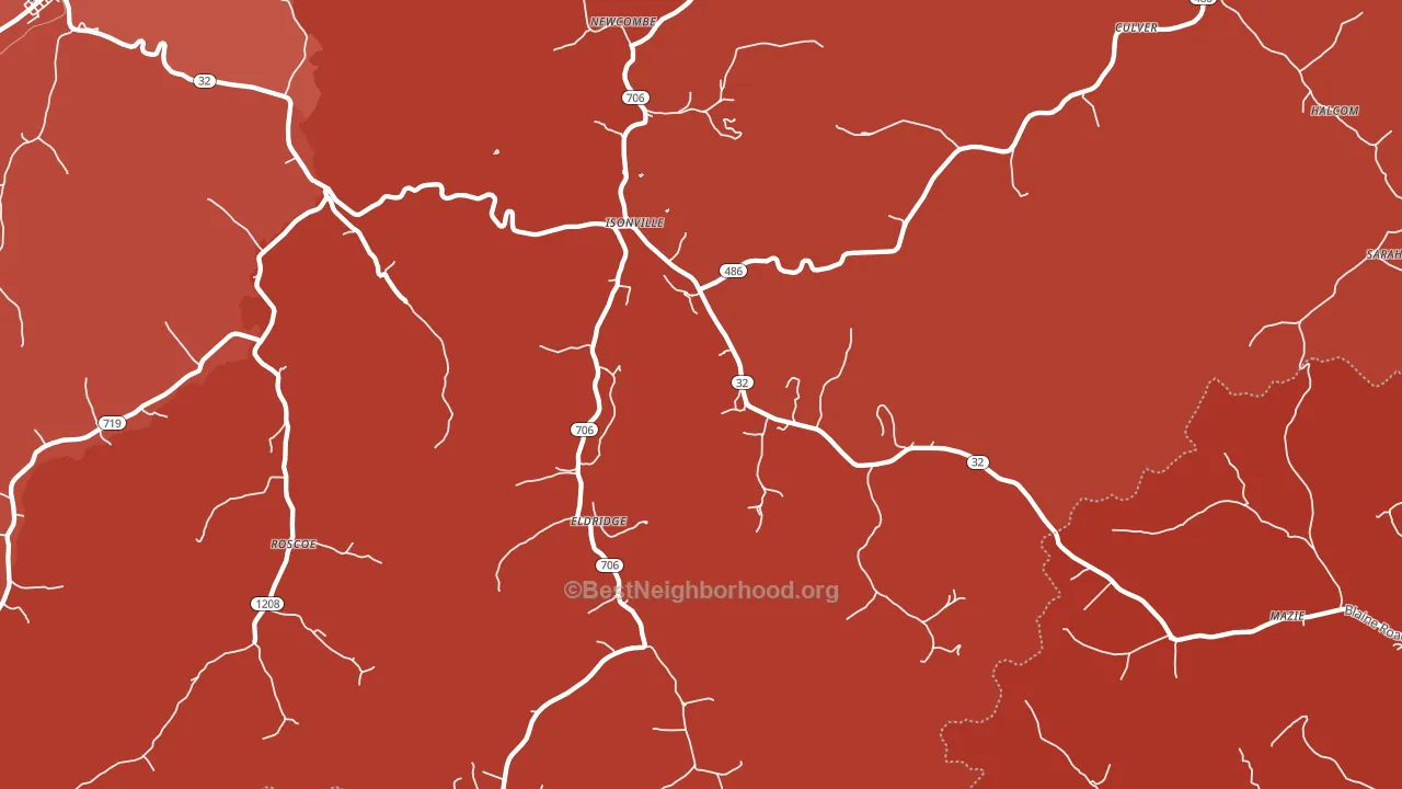 41149, KY block-group political-lean map