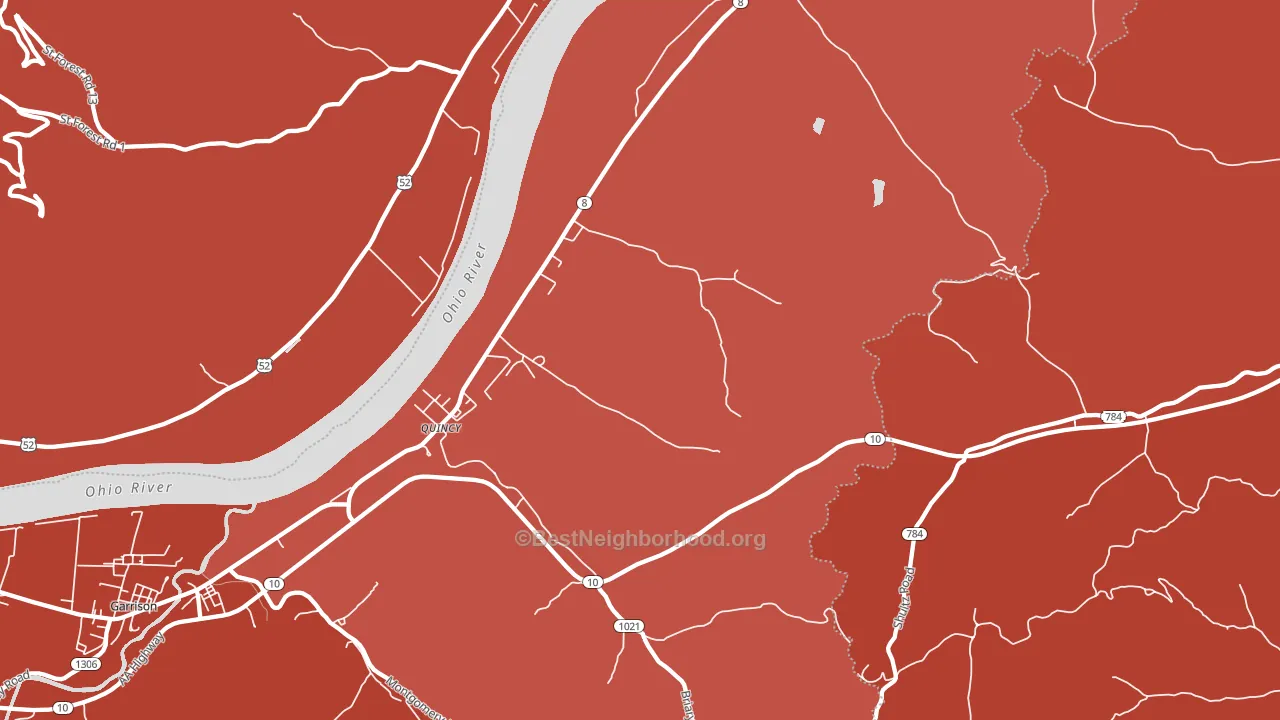41166, KY block-group political-lean map
