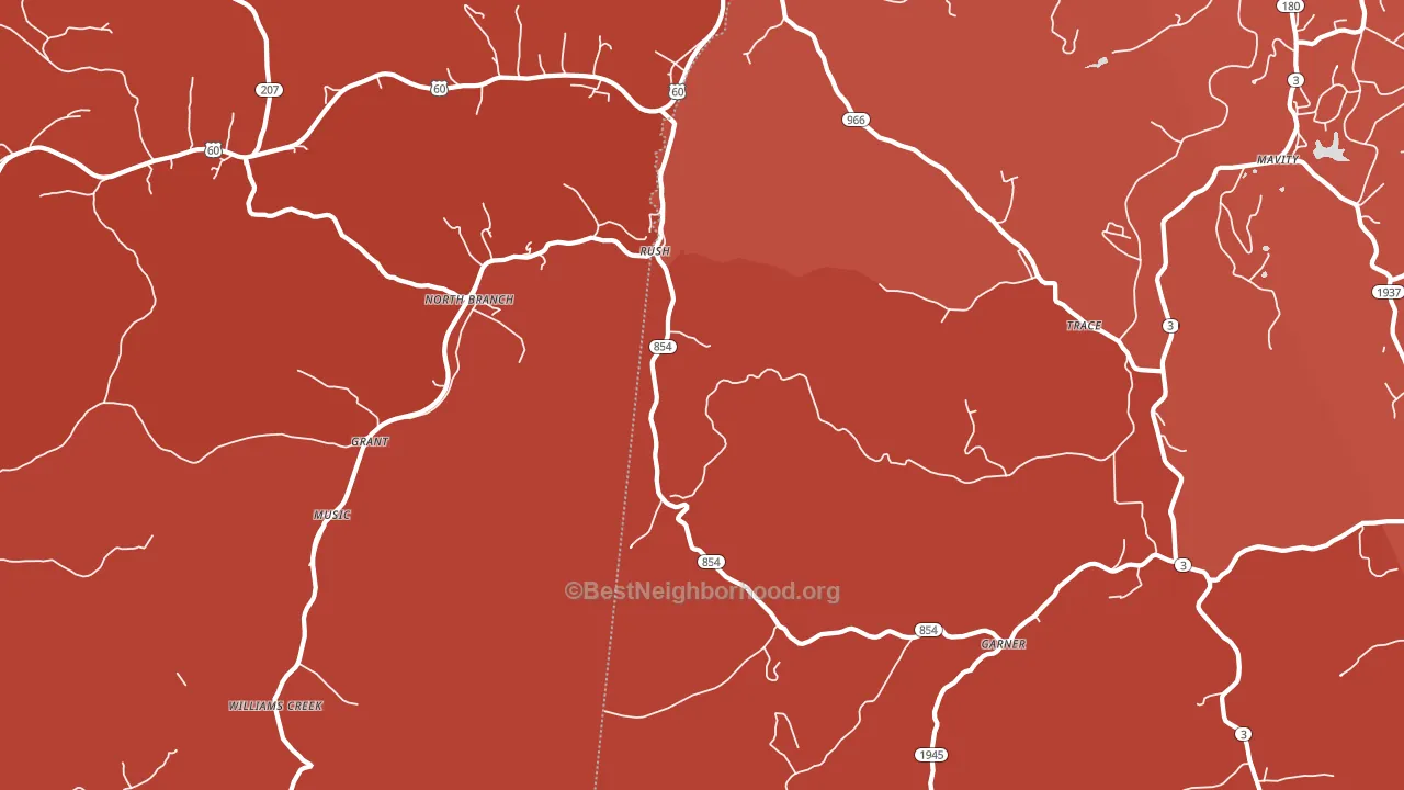 41168, KY block-group political-lean map
