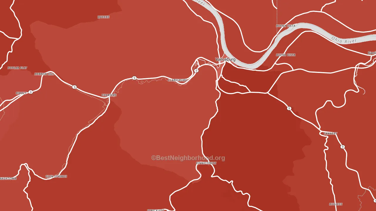 41179, KY block-group political-lean map
