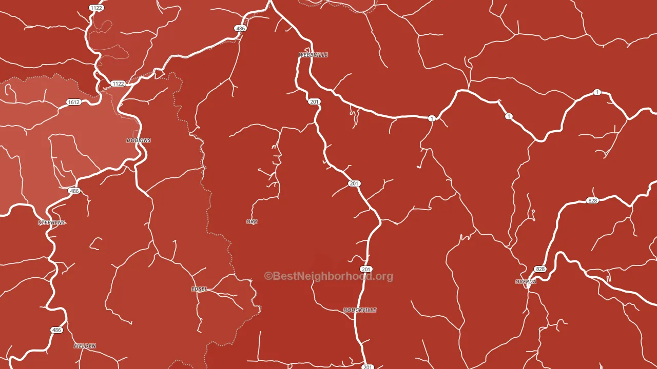 41180, KY block-group political-lean map