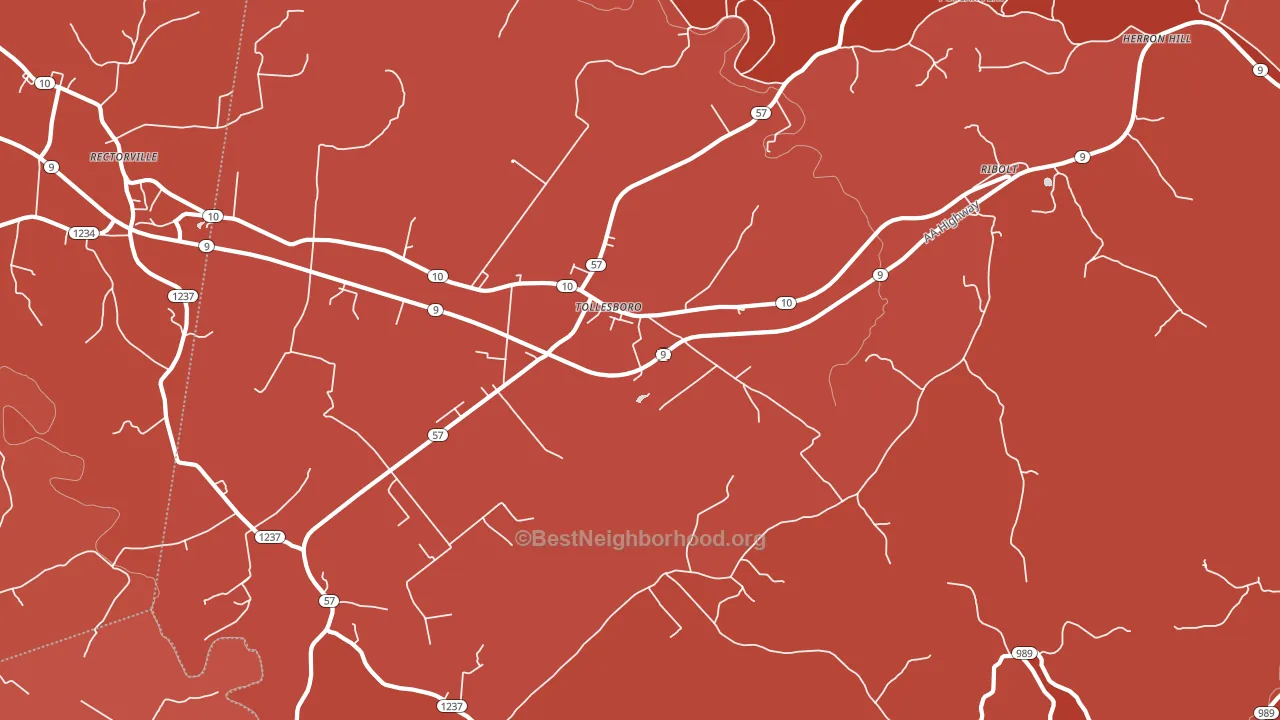 41189, KY block-group political-lean map