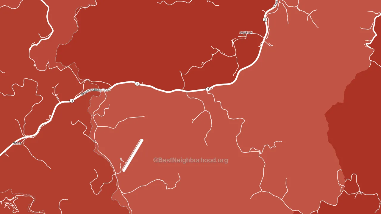 41214, KY block-group political-lean map