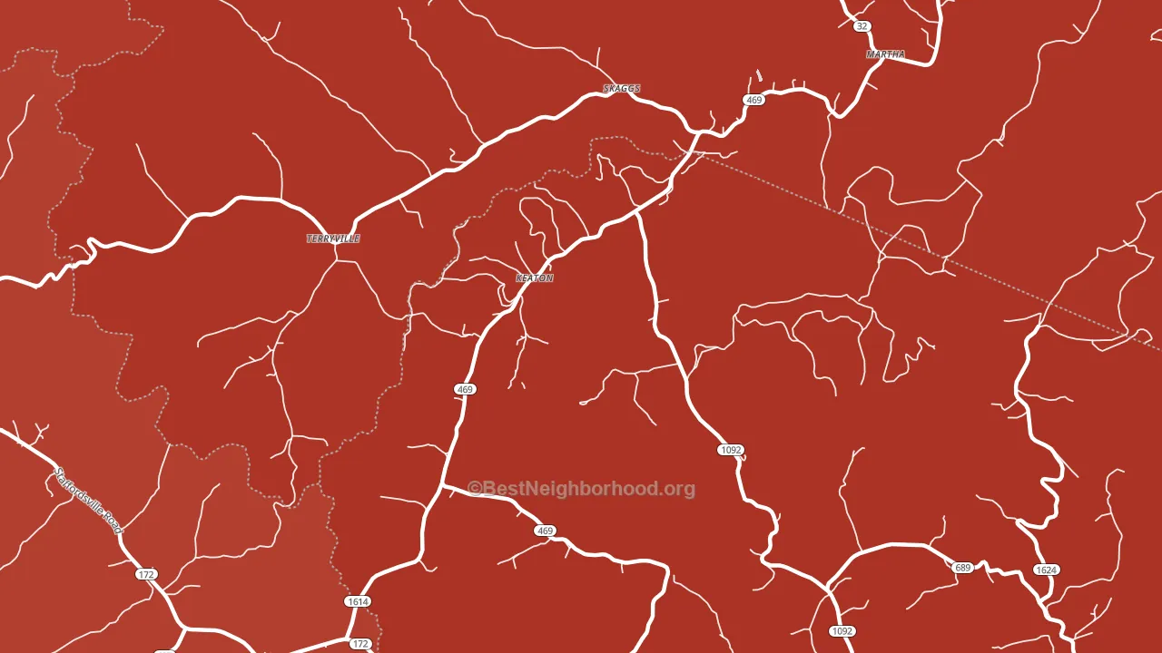 41226, KY block-group political-lean map