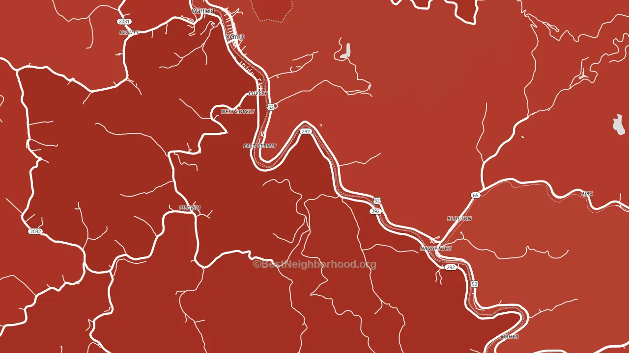 41231, KY block-group political-lean map