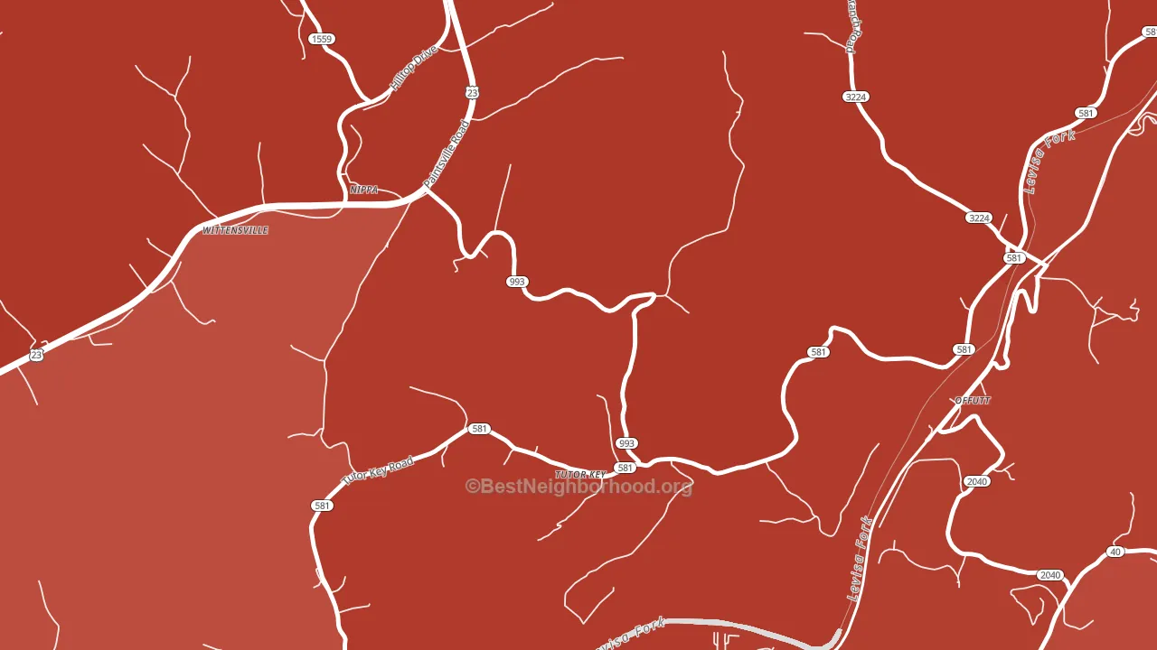 41263, KY block-group political-lean map