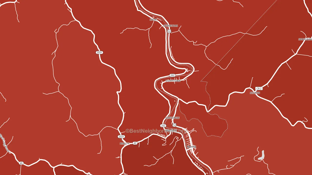41267, KY block-group political-lean map
