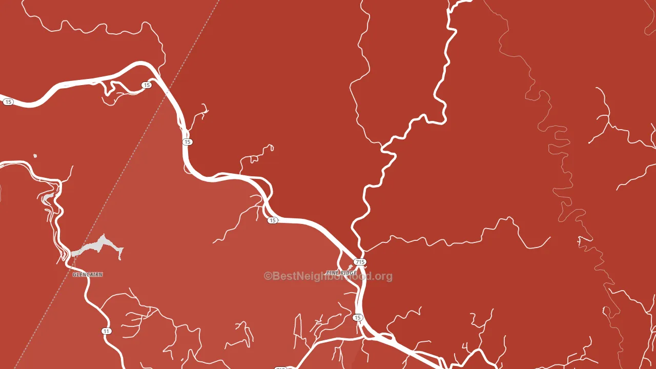 41360, KY block-group political-lean map