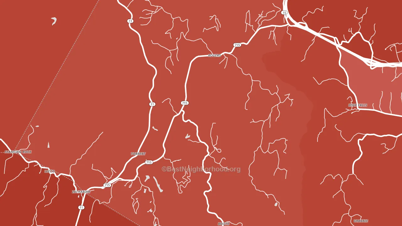 41365, KY block-group political-lean map