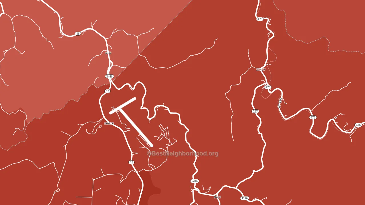 41367, KY block-group political-lean map