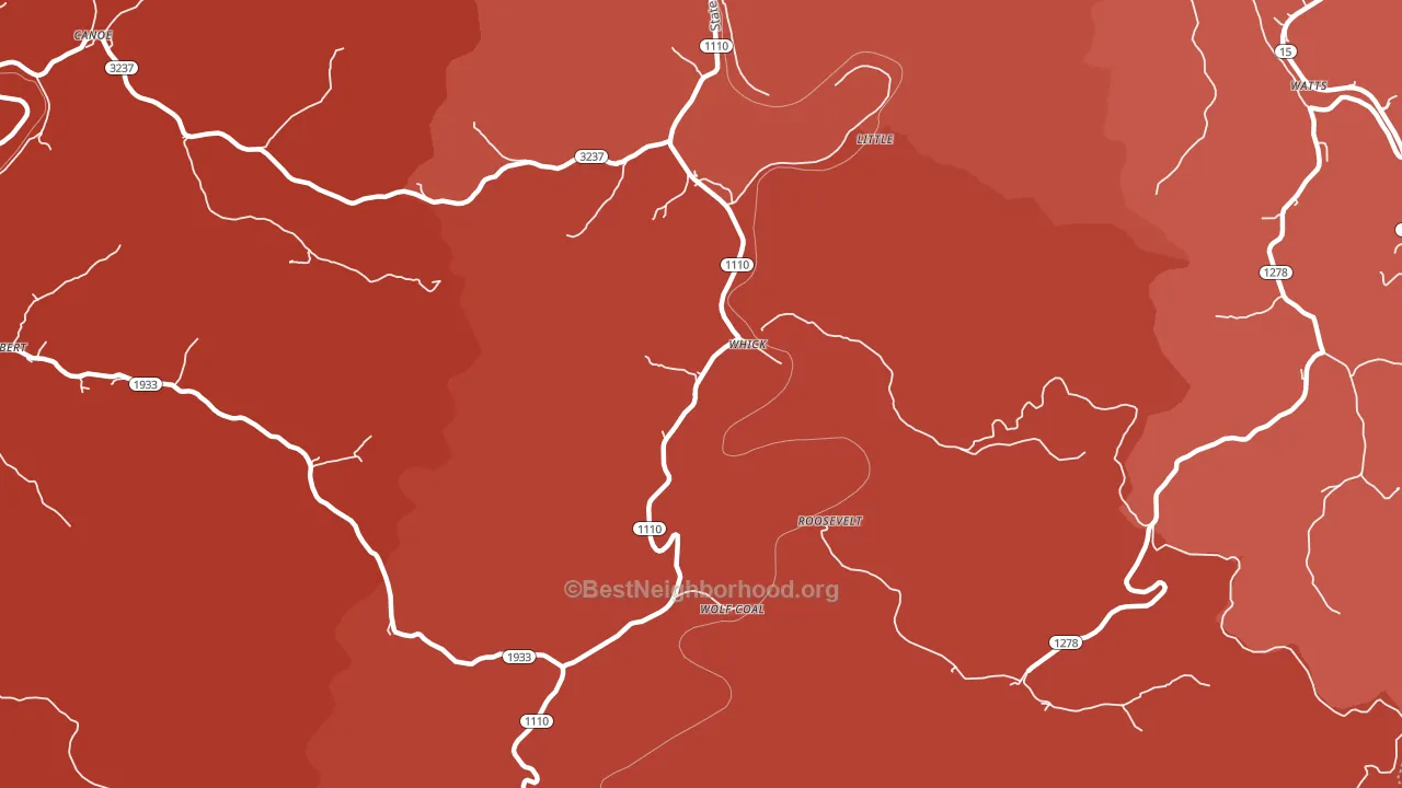 41390, KY block-group political-lean map