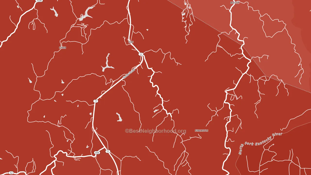 41397, KY block-group political-lean map