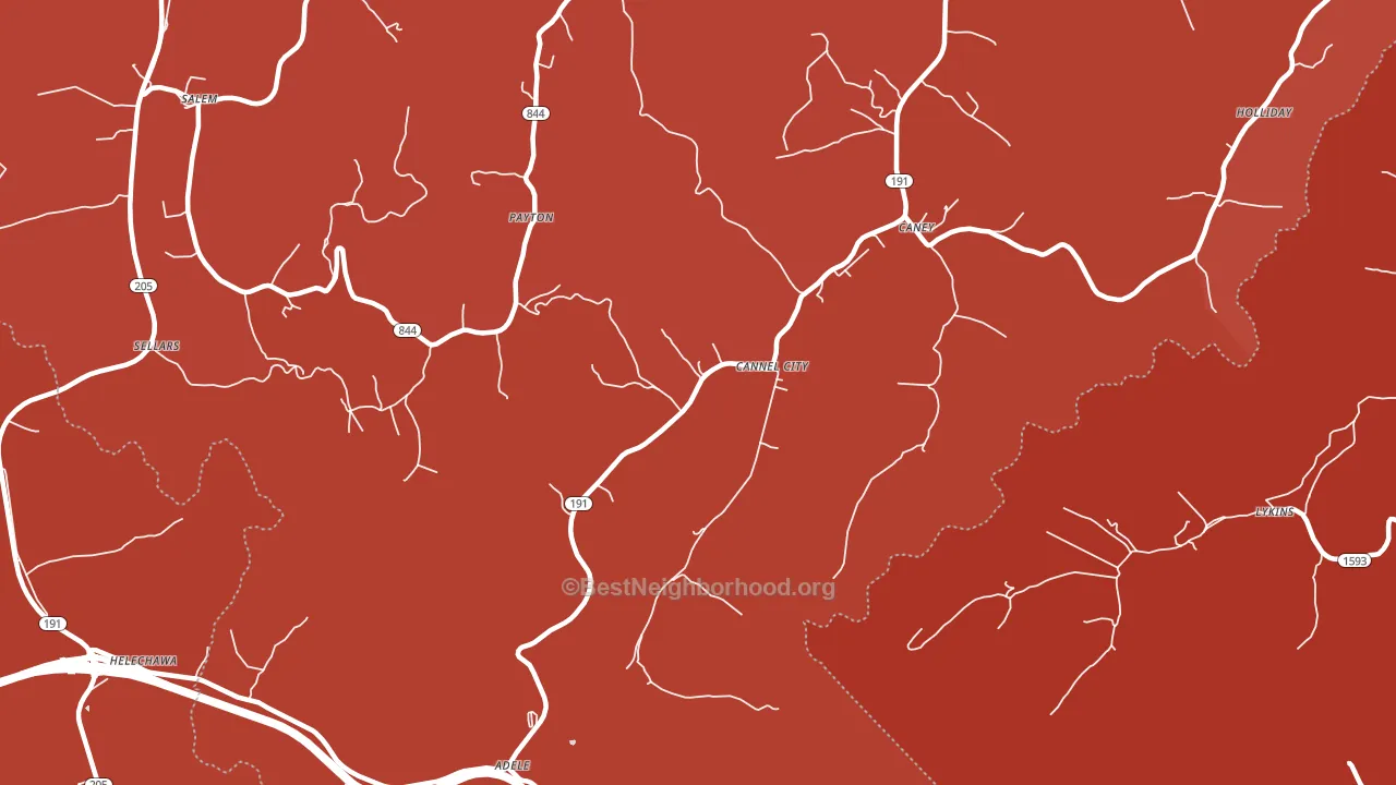 41408, KY block-group political-lean map