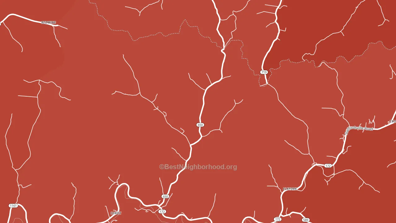 41421, KY block-group political-lean map