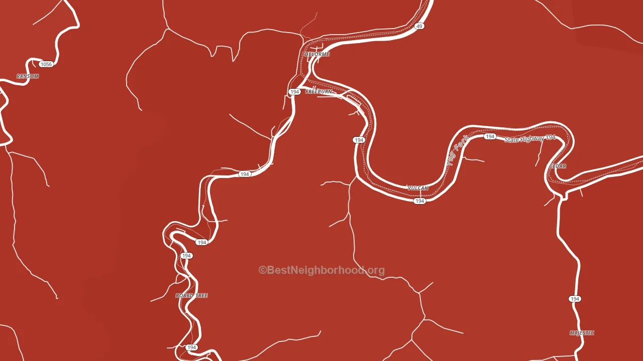 41528, KY block-group political-lean map