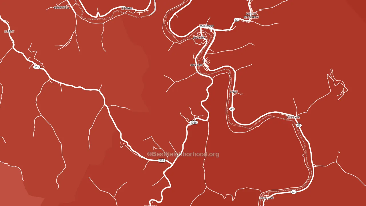 41544, KY block-group political-lean map