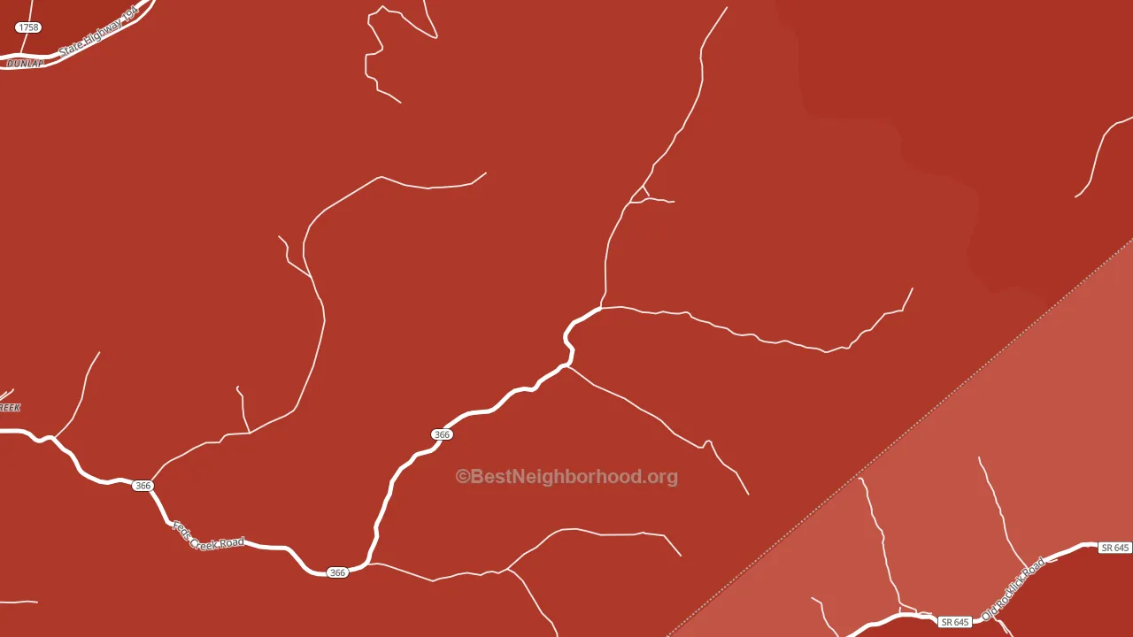 41566, KY block-group political-lean map