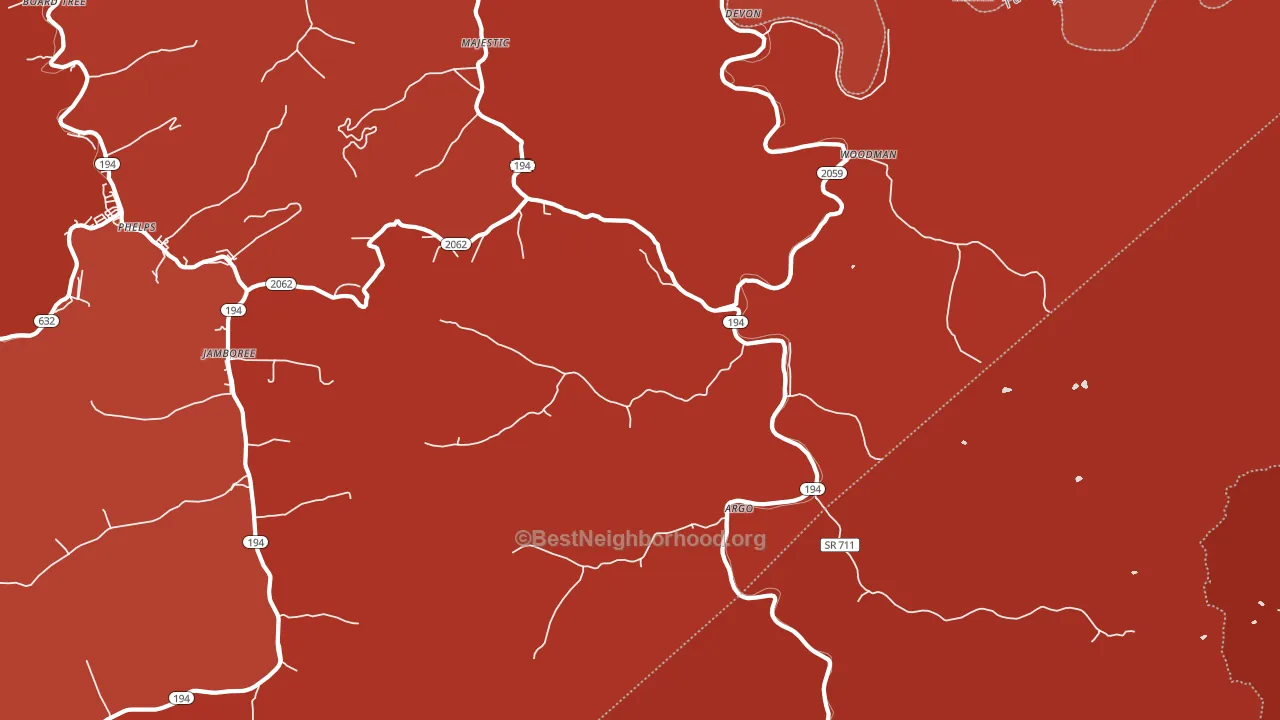41568, KY block-group political-lean map
