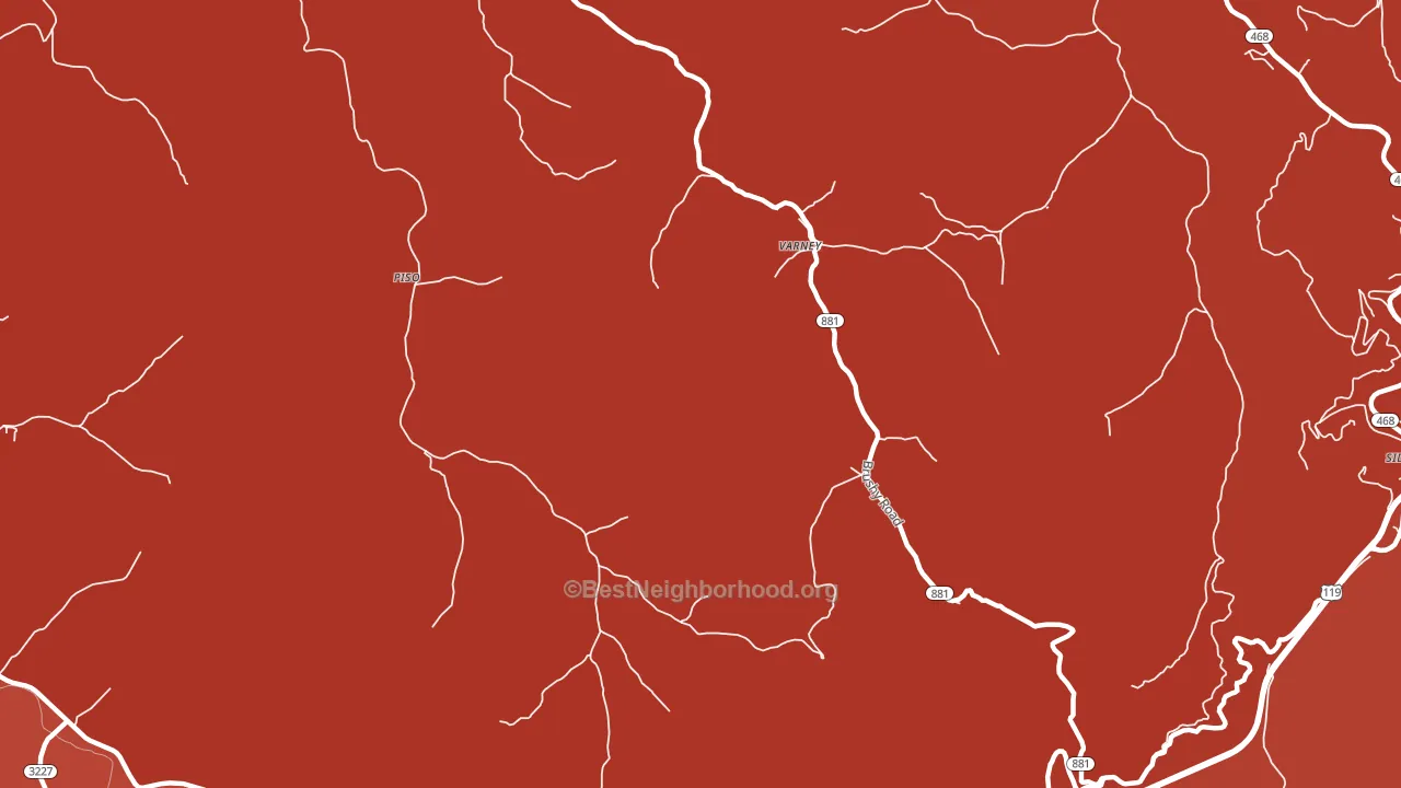 41571, KY block-group political-lean map