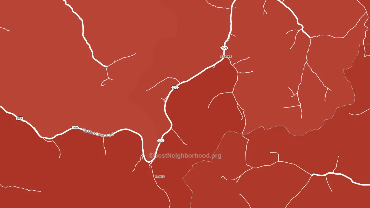 41604, KY block-group political-lean map