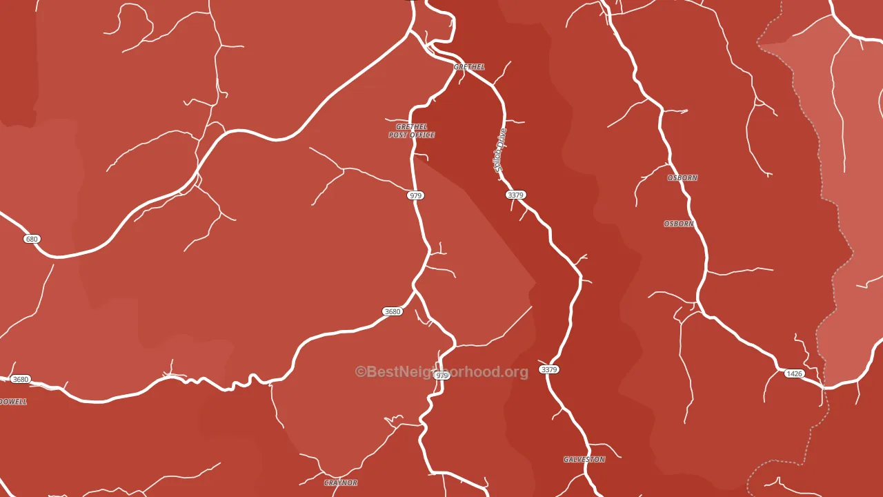41631, KY block-group political-lean map