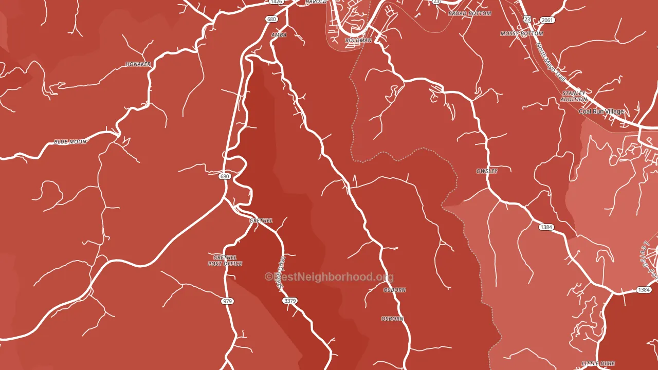 41635, KY block-group political-lean map