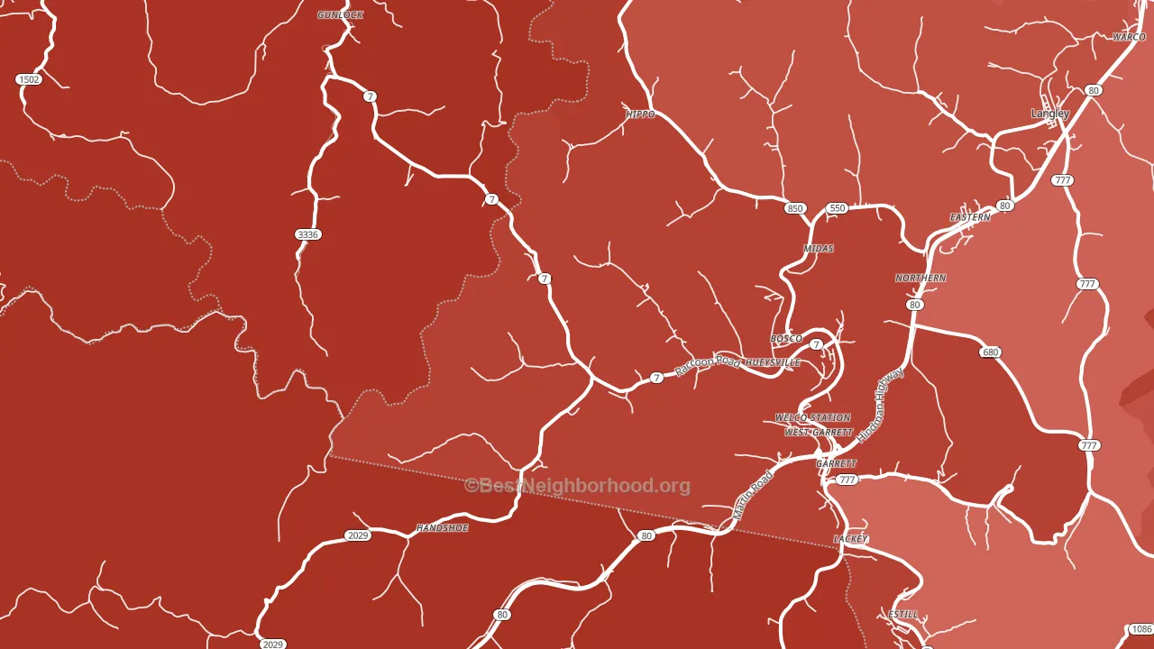 41640, KY block-group political-lean map