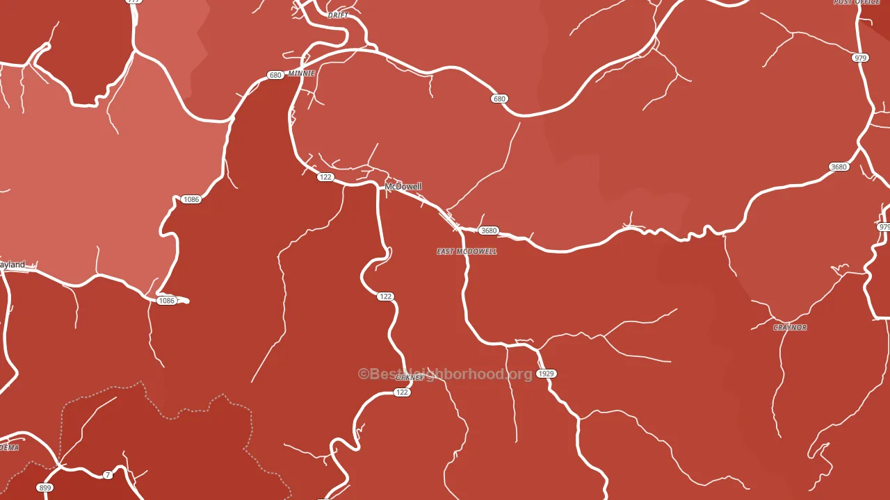 41647, KY block-group political-lean map
