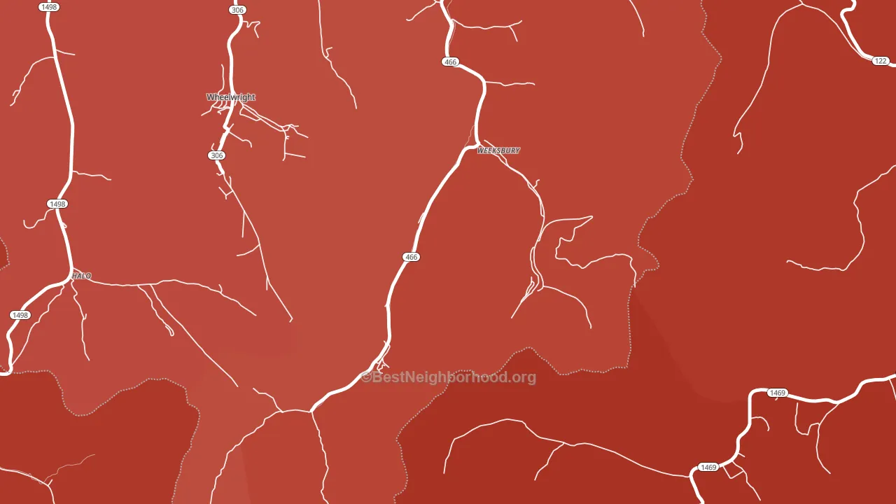 41667, KY block-group political-lean map