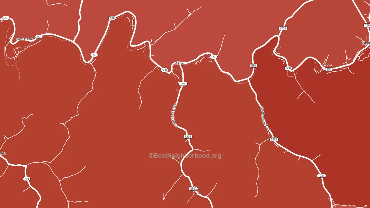41725, KY block-group political-lean map
