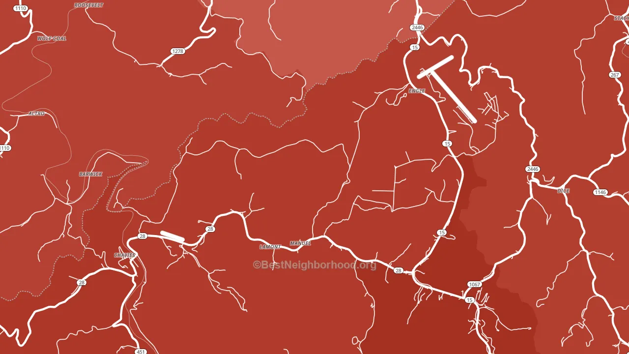41727, KY block-group political-lean map