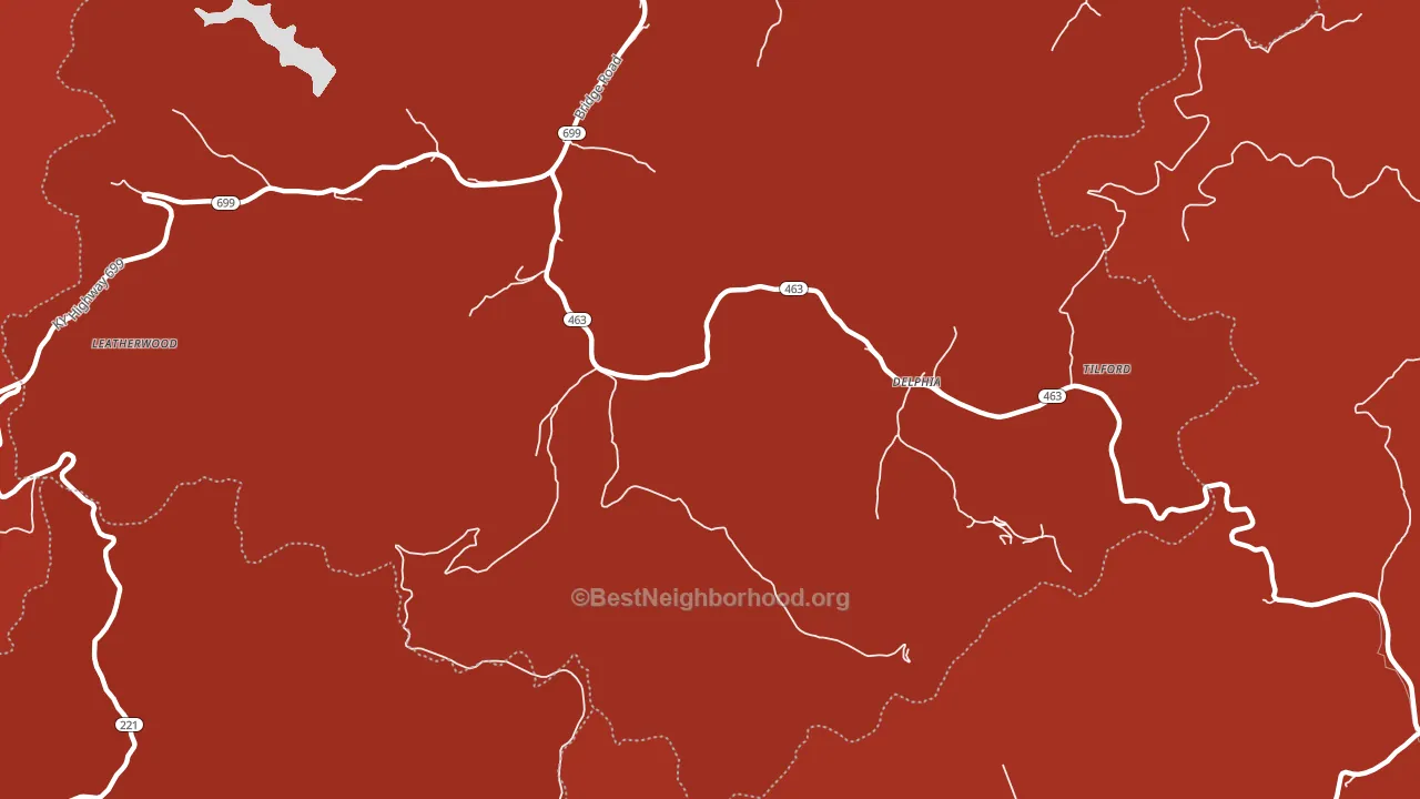 41735, KY block-group political-lean map