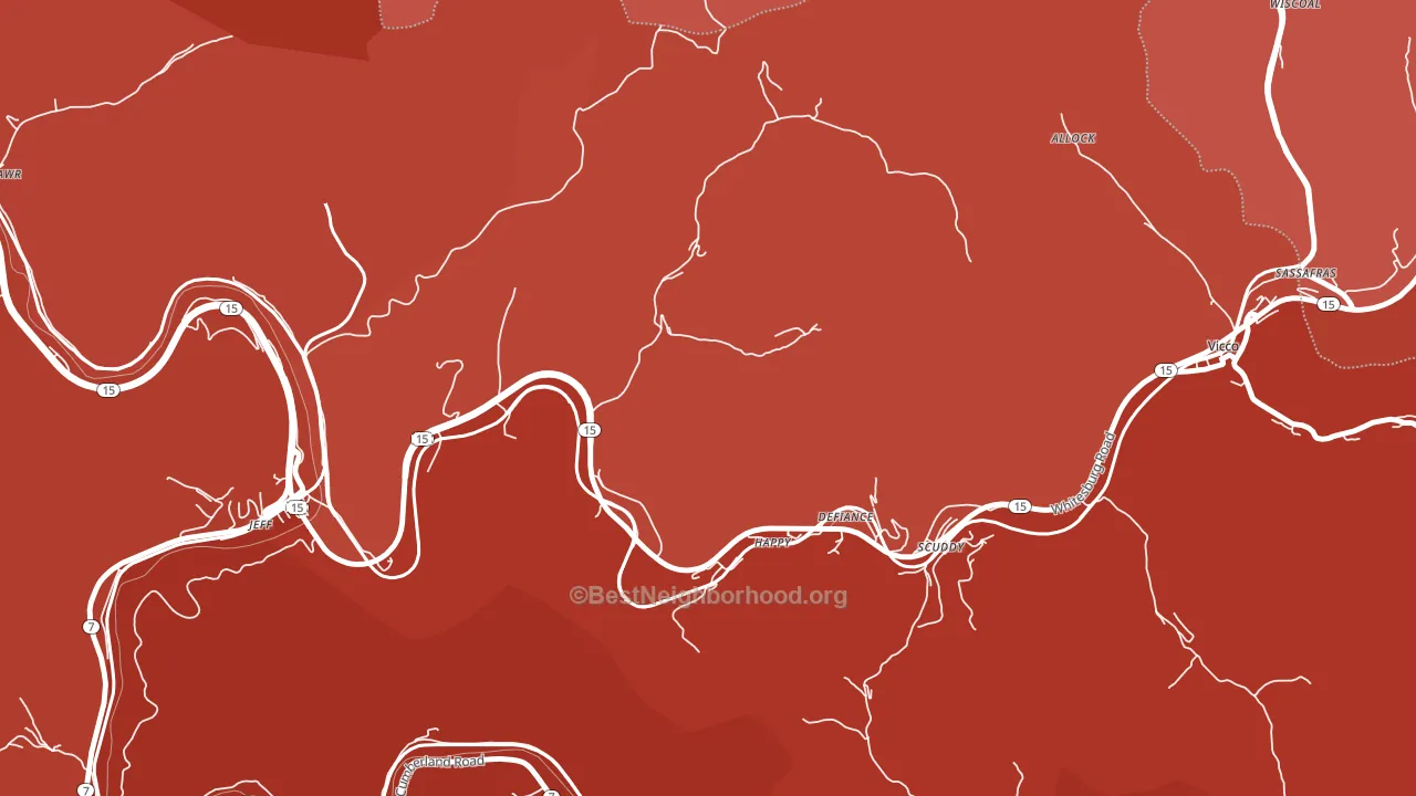41746, KY block-group political-lean map