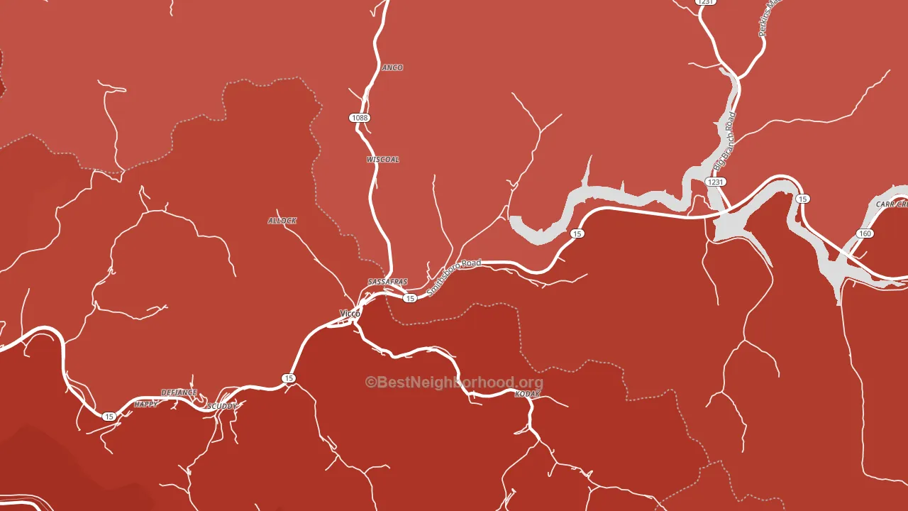 41759, KY block-group political-lean map